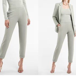 NWT EXPRESS Dressy Jogger High-Rise Super Soft, Double-knit, stretch, tan